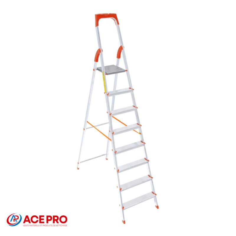 Escabeau aluminium 8 marches 2,28 m