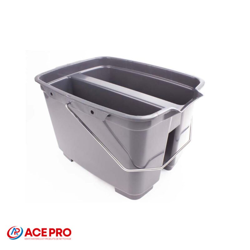 Seau Vitrier Double Gris