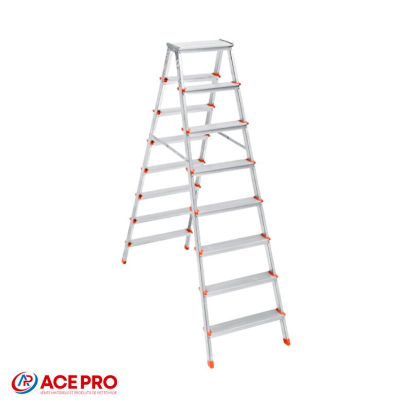 Escabeau Aluminium Double Face 8+8 1.68m