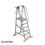 Échelle Aluminium 6 Marches avec Plateforme
